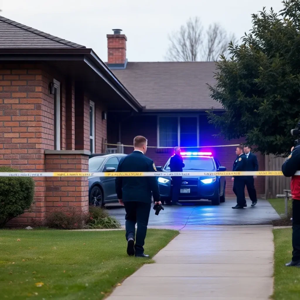 Police searching a home as part of an investigation