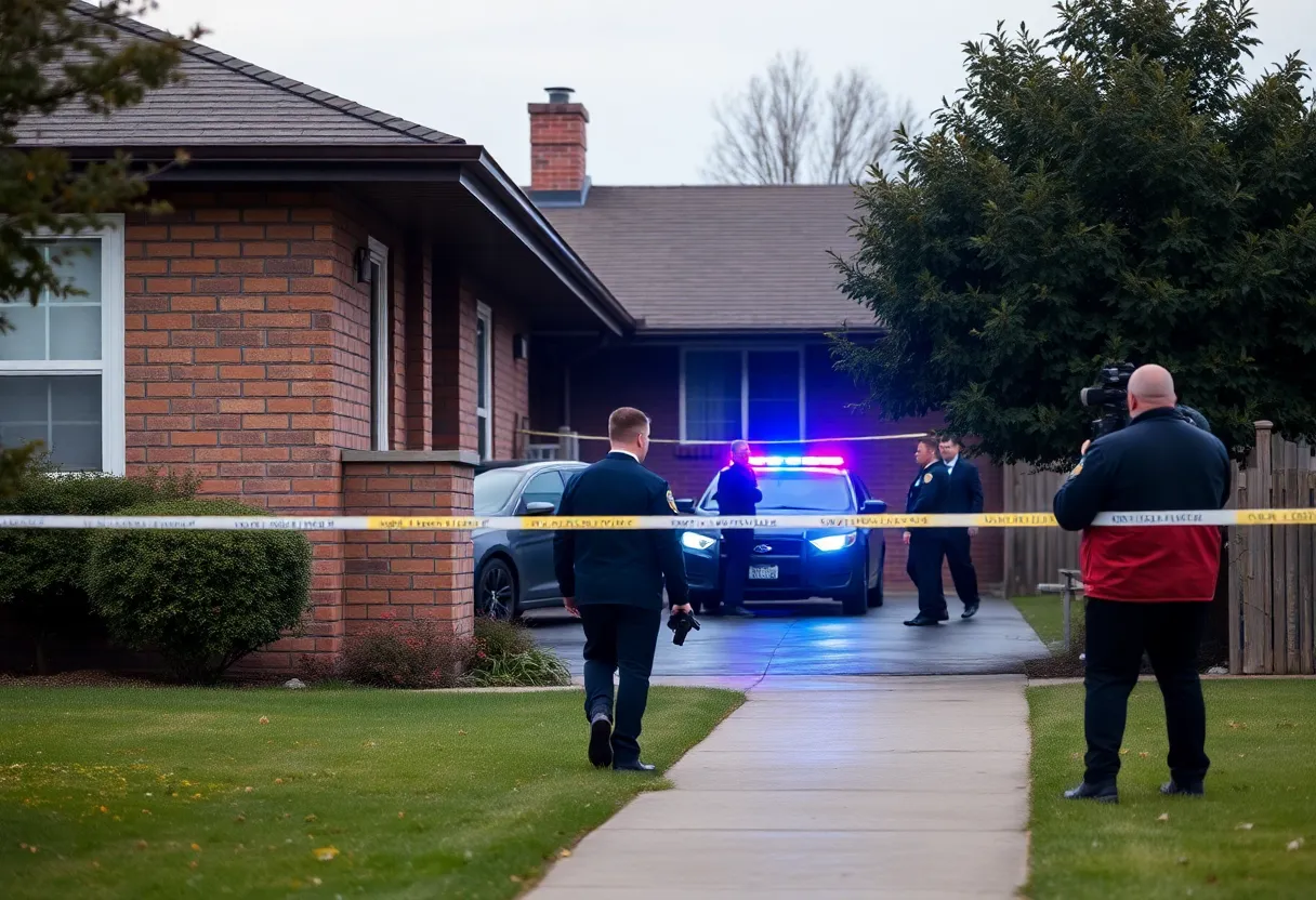 Police searching a home as part of an investigation