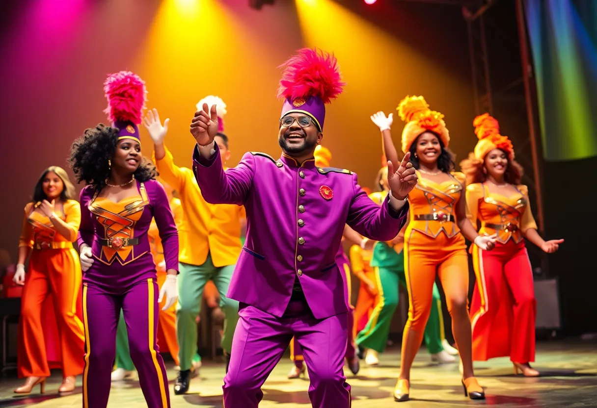 Contemporary performance scene from The Wiz musical revival