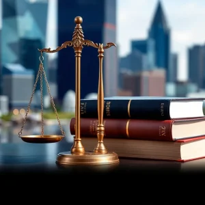 Symbolic representation of justice and public service in Detroit