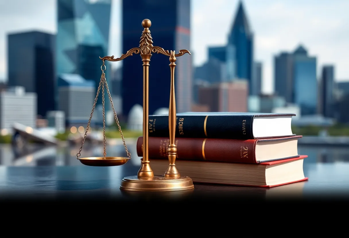 Symbolic representation of justice and public service in Detroit