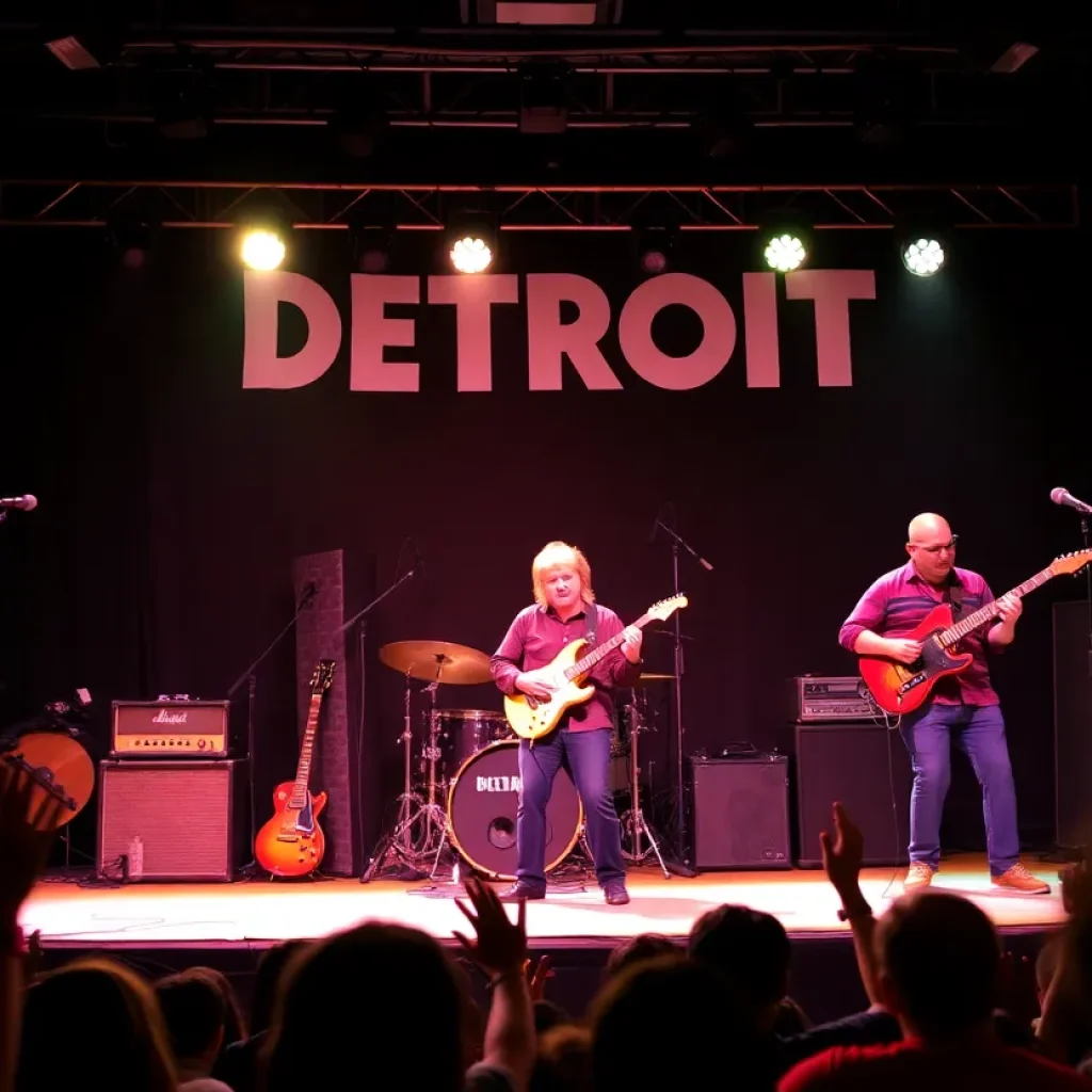 Indie band performing at a Detroit venue in the 1990s
