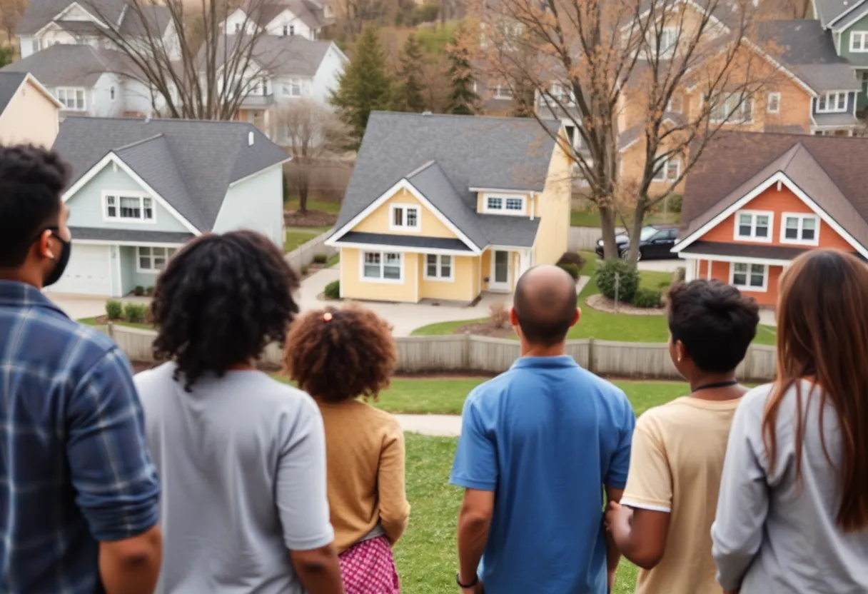Family exploring homeownership options in Michigan neighborhoods