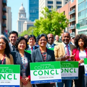 Candidates campaigning for the District 7 City Council seat in Detroit.