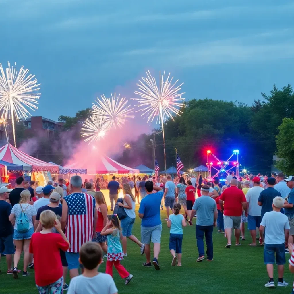 Community gathered at Clawson Park for Fourth of July festivities