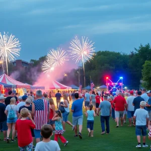 Community gathered at Clawson Park for Fourth of July festivities