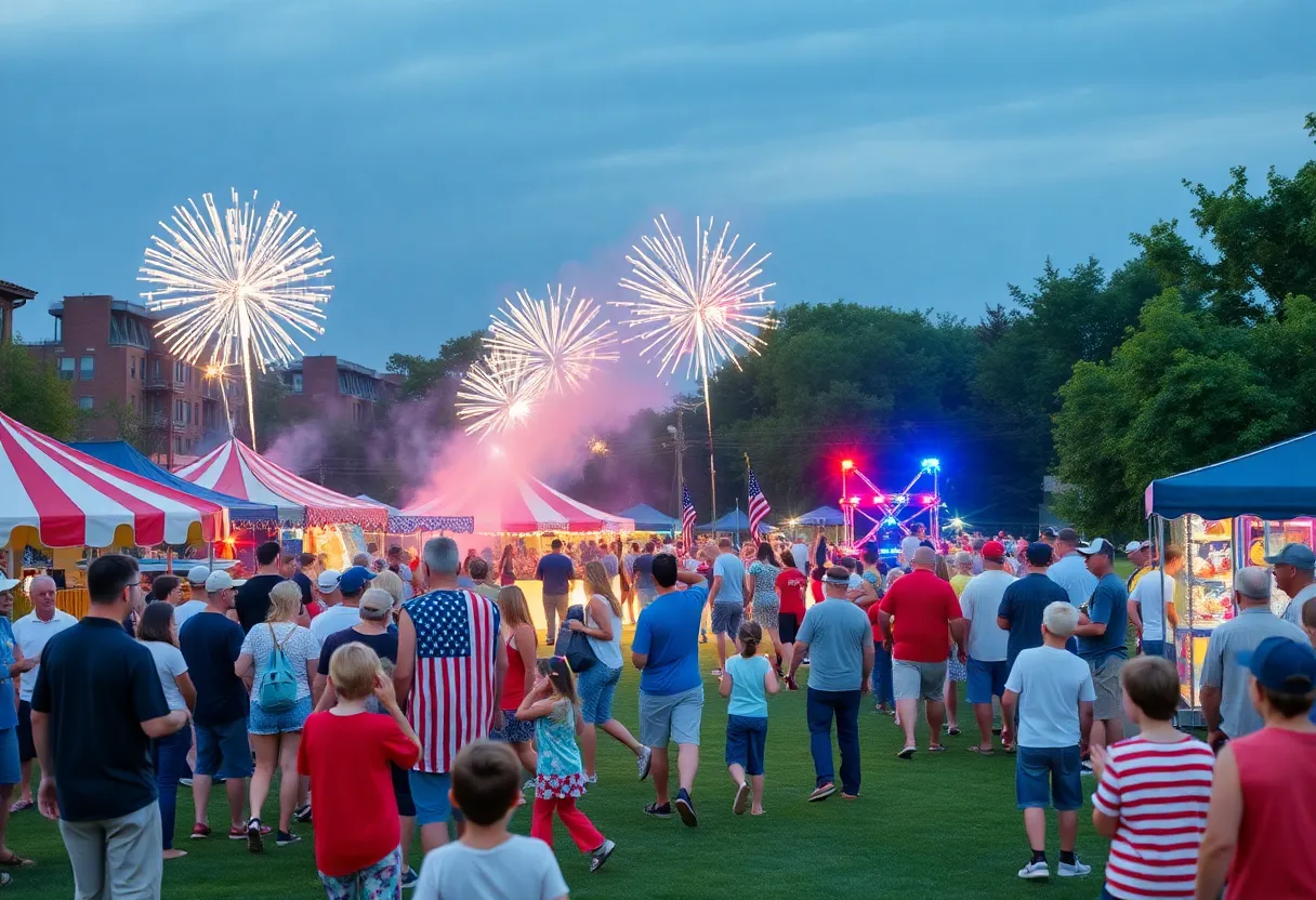 Community gathered at Clawson Park for Fourth of July festivities