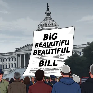 Citizens expressing concern over the Big Beautiful Bill