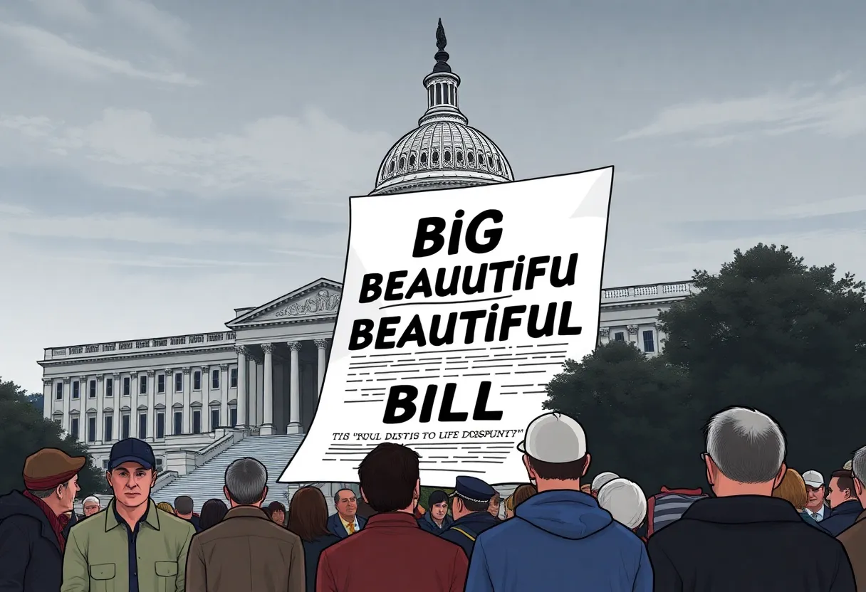 Citizens expressing concern over the Big Beautiful Bill