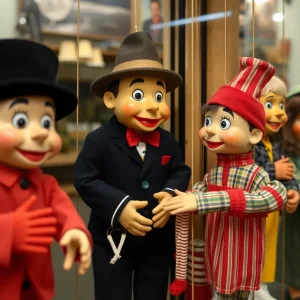 Puppet Creamy on display at the Detroit Historical Museum
