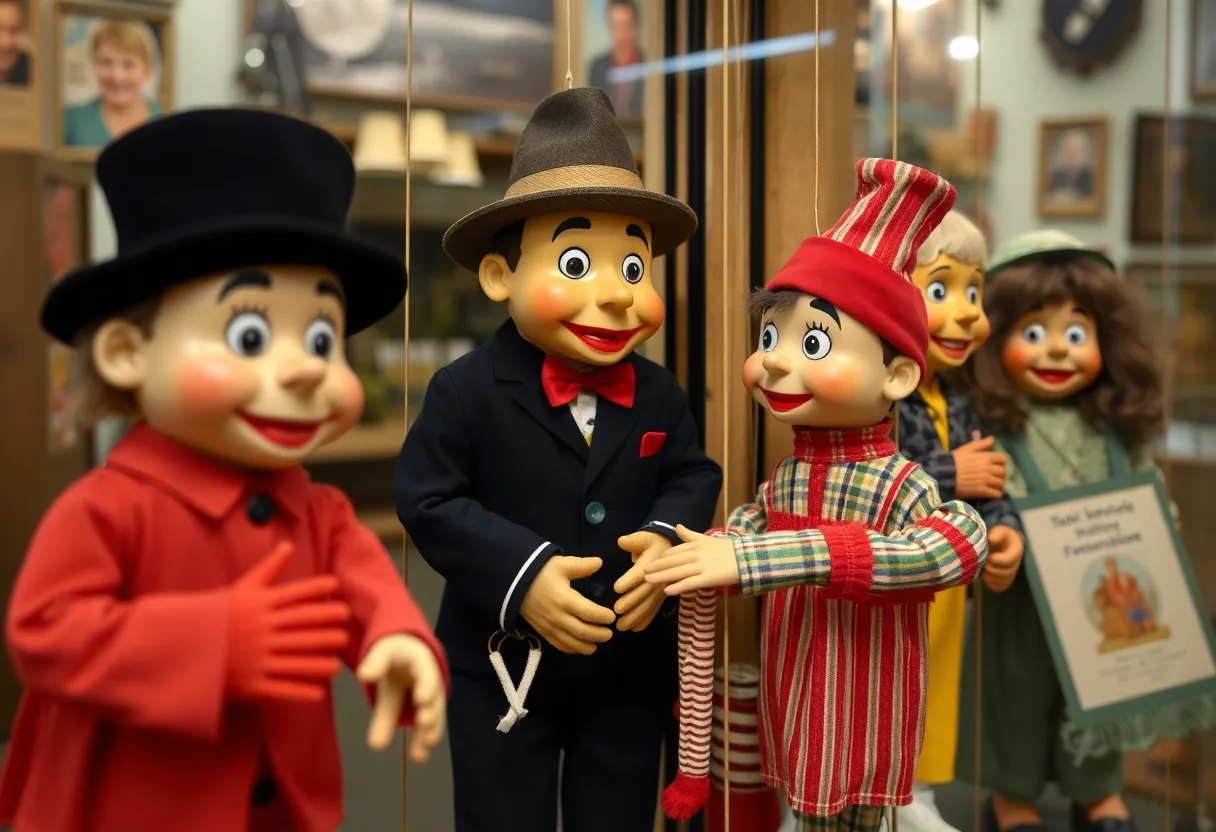 Puppet Creamy on display at the Detroit Historical Museum