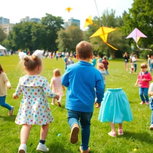 Families participating in outdoor activities in Detroit