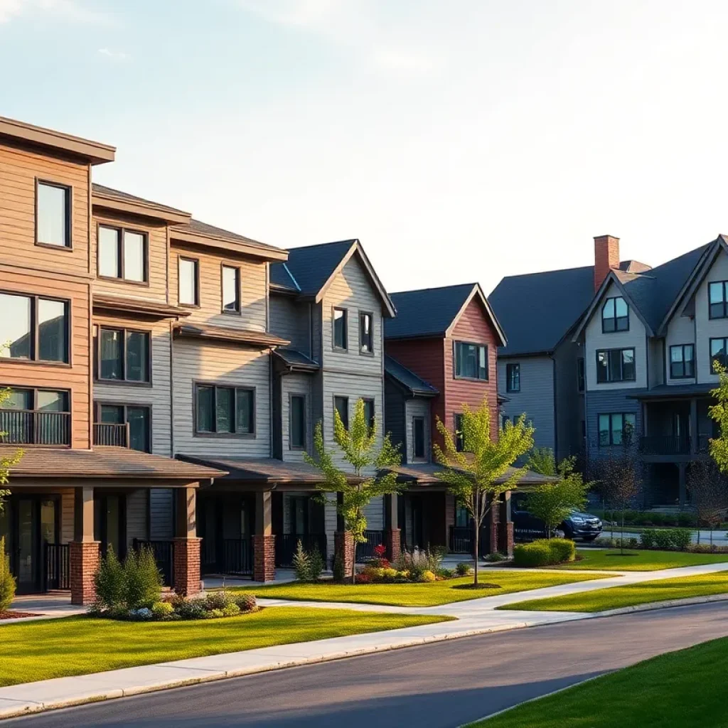 Upscale townhomes and single-family homes in Detroit