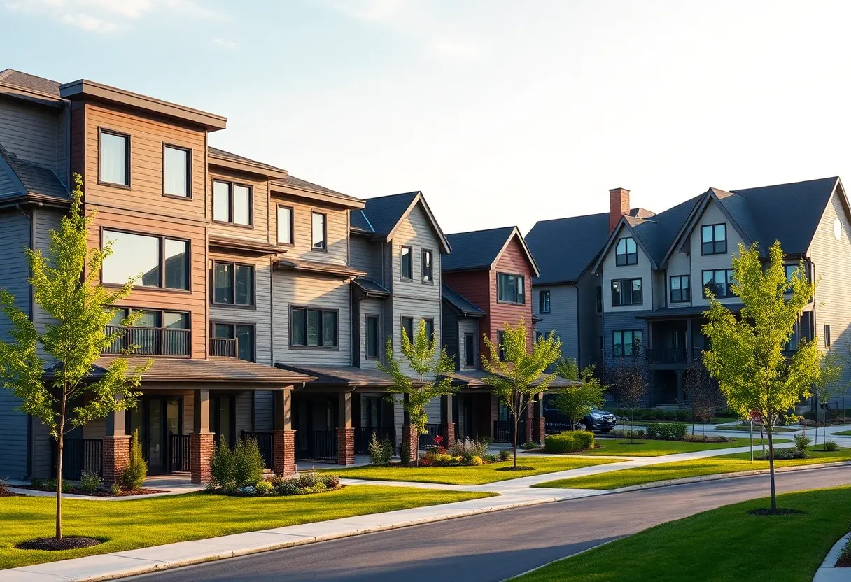 Upscale townhomes and single-family homes in Detroit