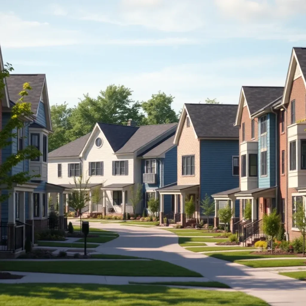 Modern townhomes and single-family homes in Detroit