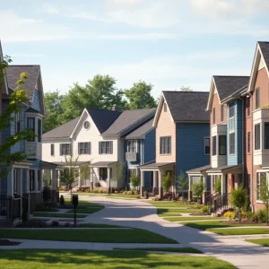Modern townhomes and single-family homes in Detroit