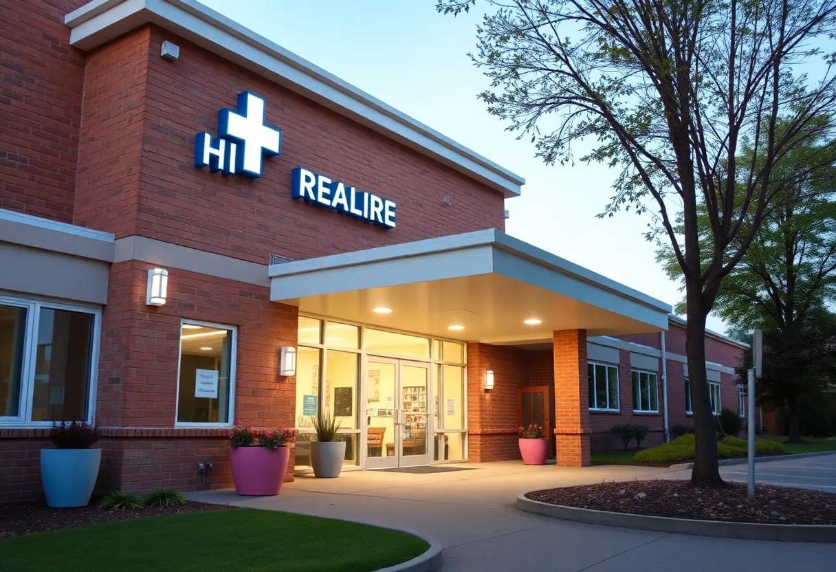 Exterior view of a nursing home facility in Detroit
