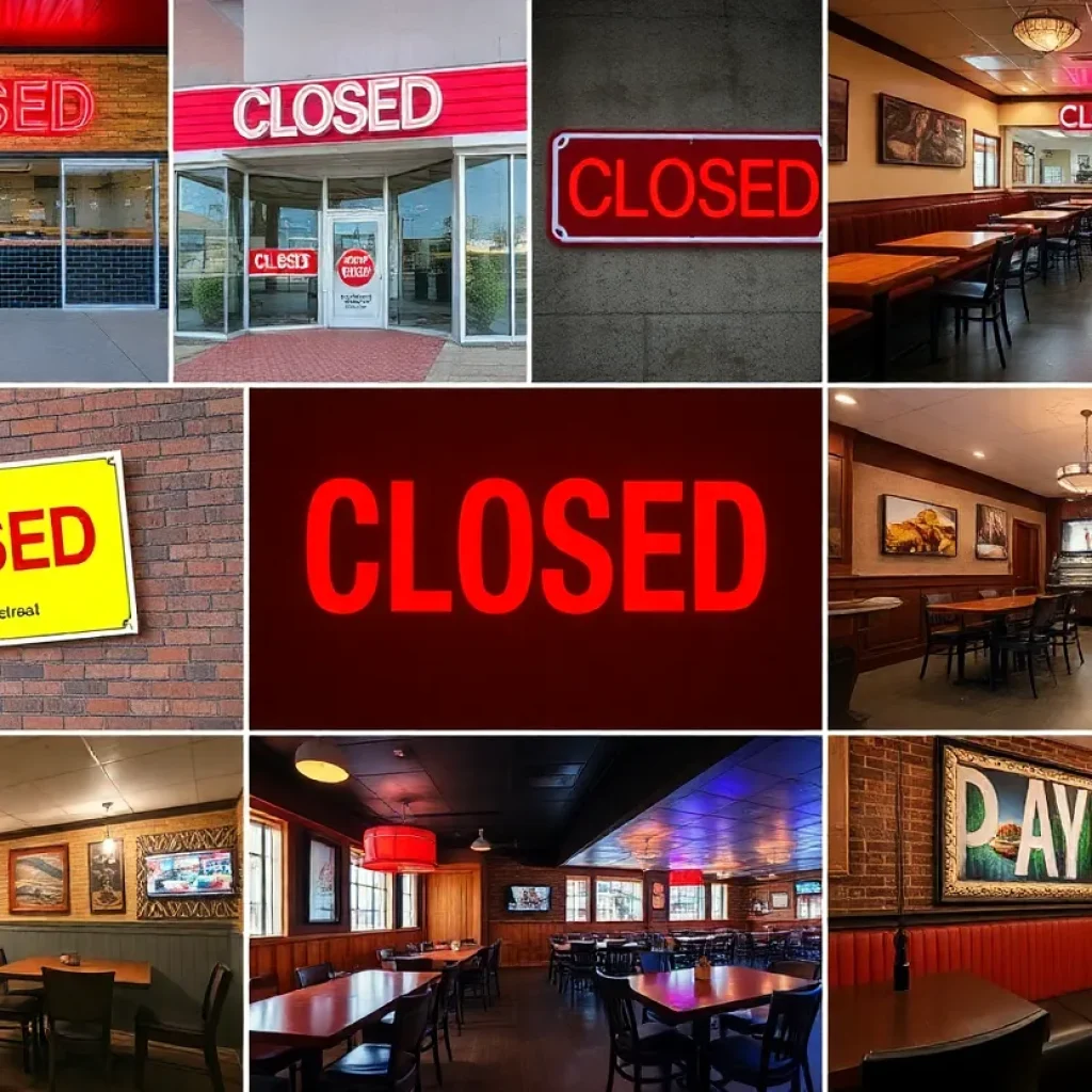 A collage of closed restaurants in Metro Detroit