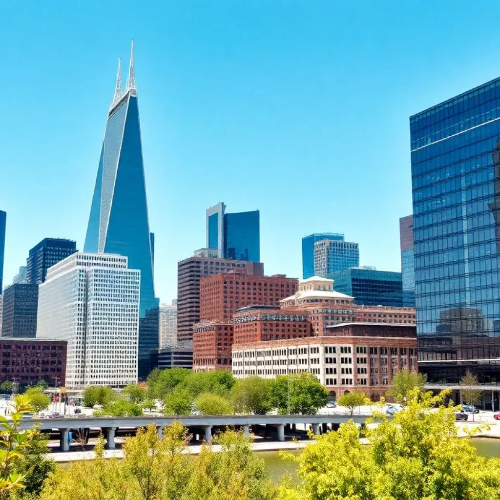 City skyline representing Detroit's tech industry growth