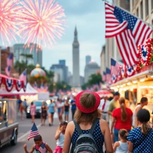 Families enjoying Fourth of July fireworks and festivities in Metro Detroit