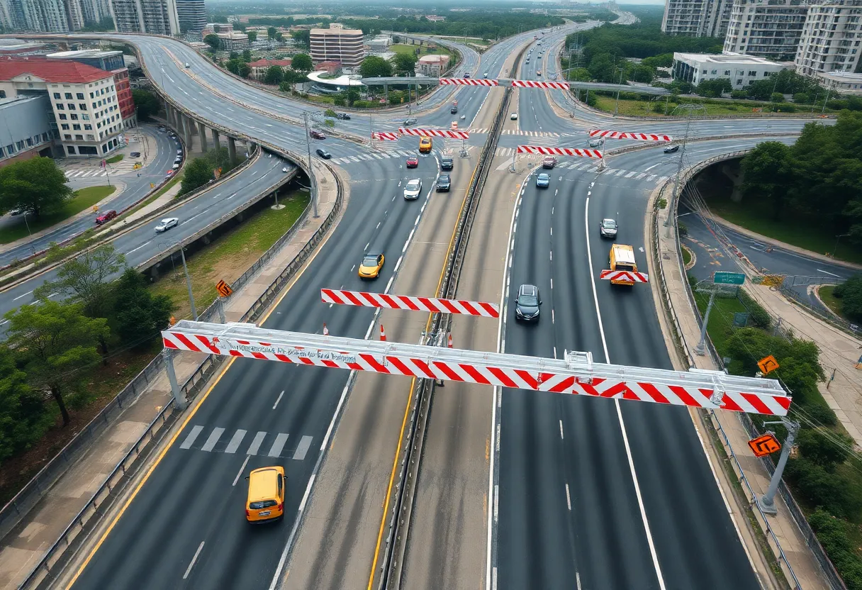 Major road closures on I-75 due to bridge work in Detroit