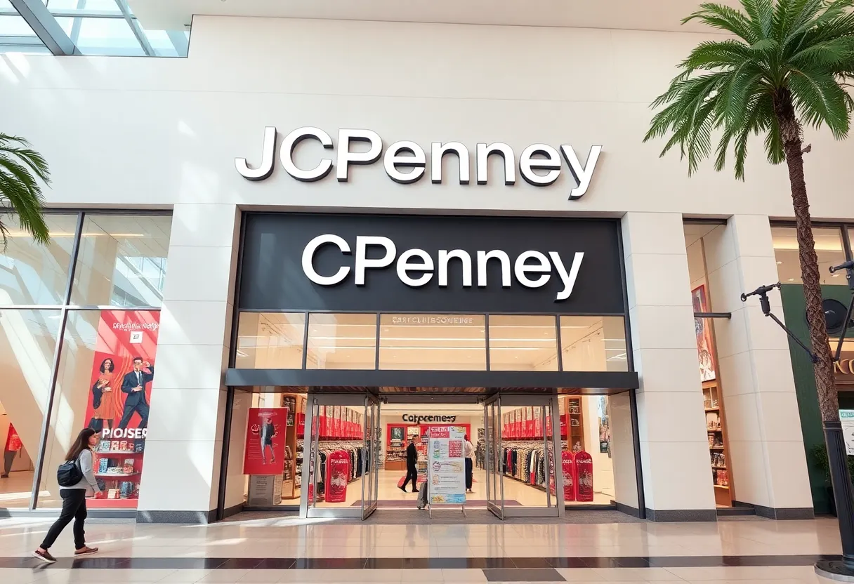 Exterior view of a JCPenney store
