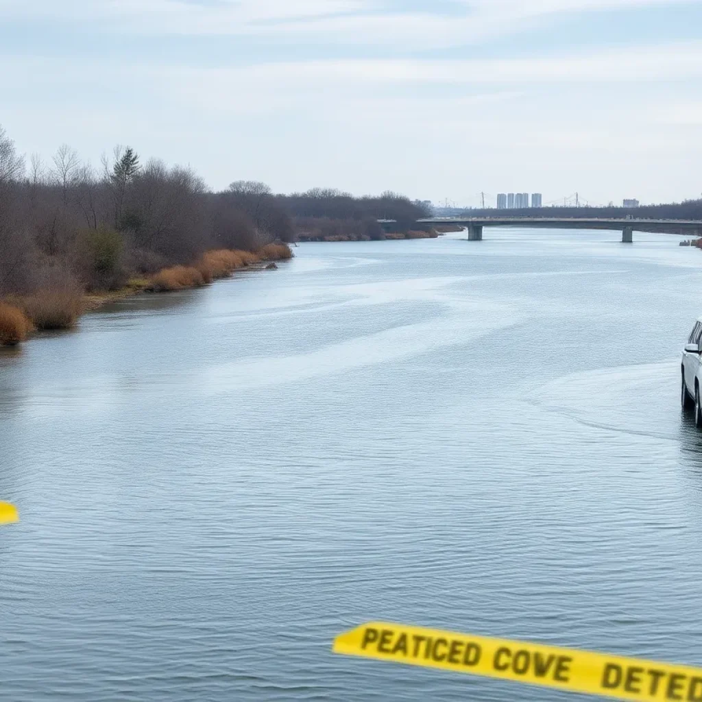 Police checking for firearms at the St. Clair River