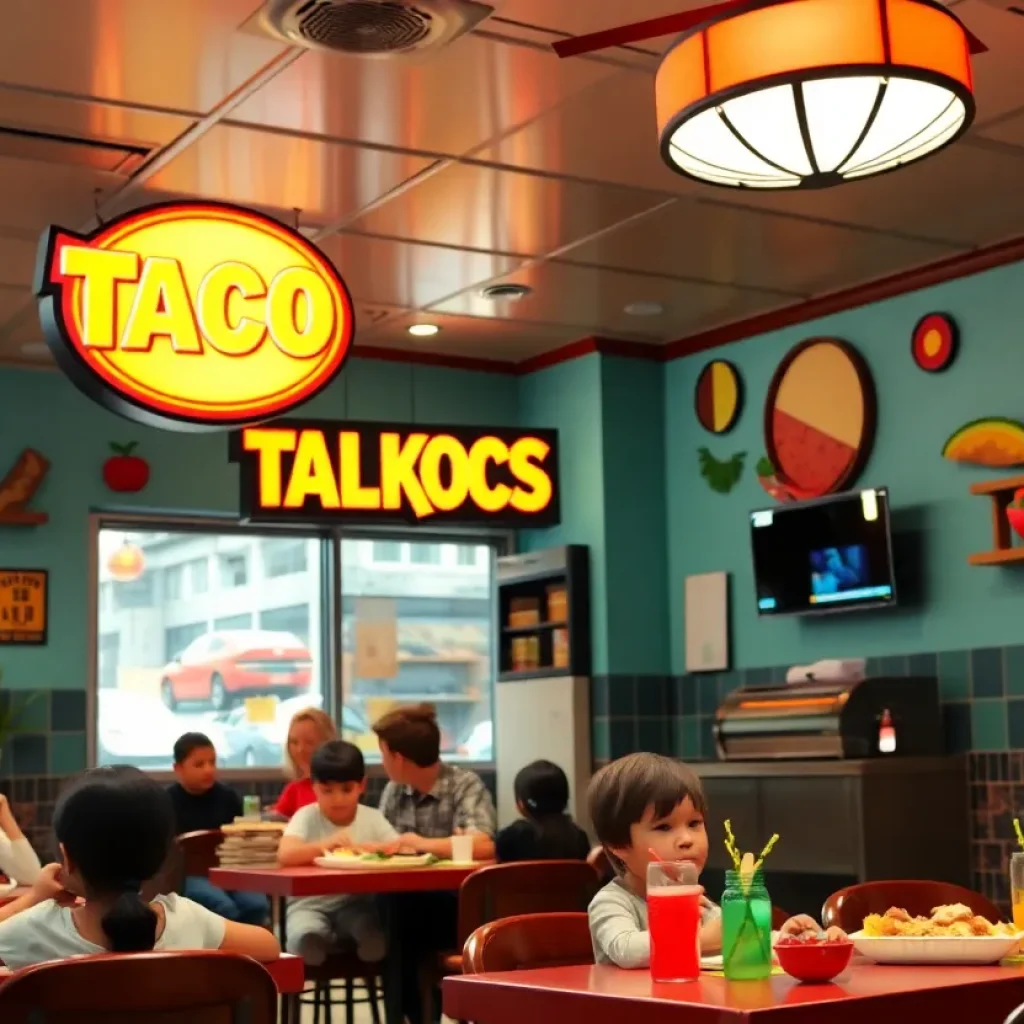 Lola's Taco Bar dining area filled with patrons enjoying their meals.