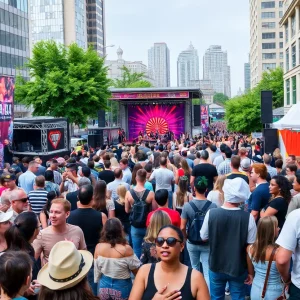Crowd enjoying events and festivals in Metro Detroit