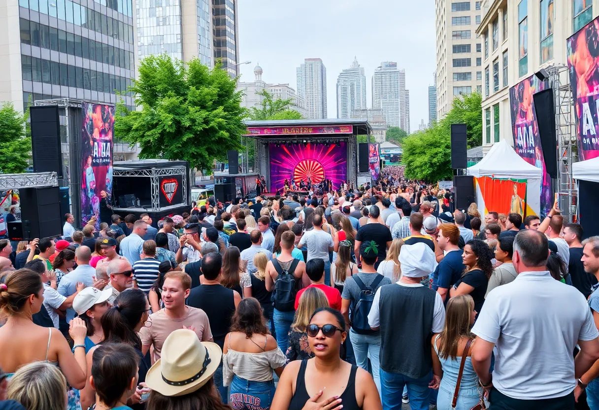 Crowd enjoying events and festivals in Metro Detroit