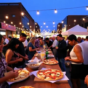 Community members celebrating local businesses in Metro Detroit Vote 4 The Best event