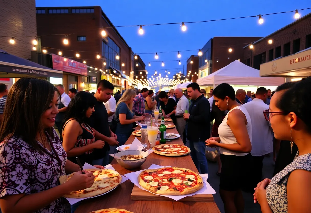 Community members celebrating local businesses in Metro Detroit Vote 4 The Best event