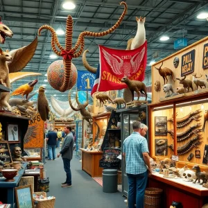 Vendors and items at the Oddities & Curiosities Expo in Detroit
