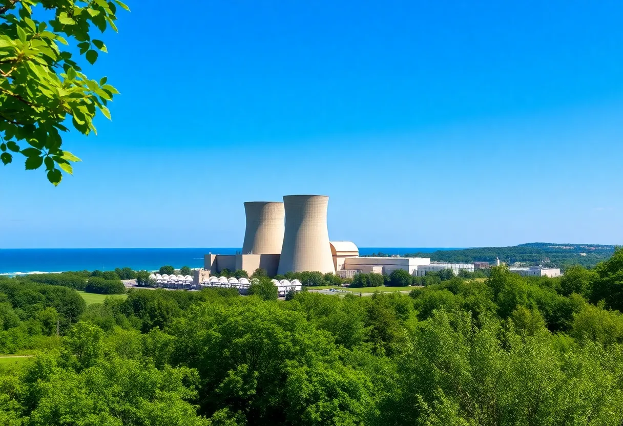 Palisades Nuclear Plant near Lake Michigan