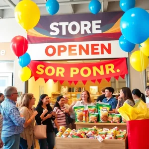 Celebration at the Sheetz grand opening in Romulus, Michigan.