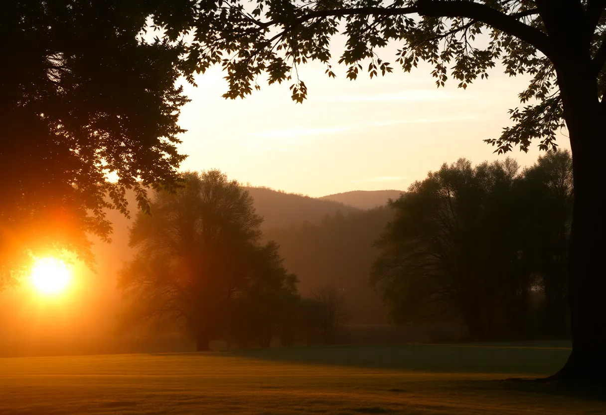 A peaceful outdoor scene symbolizing Tim Kelleher's legacy.
