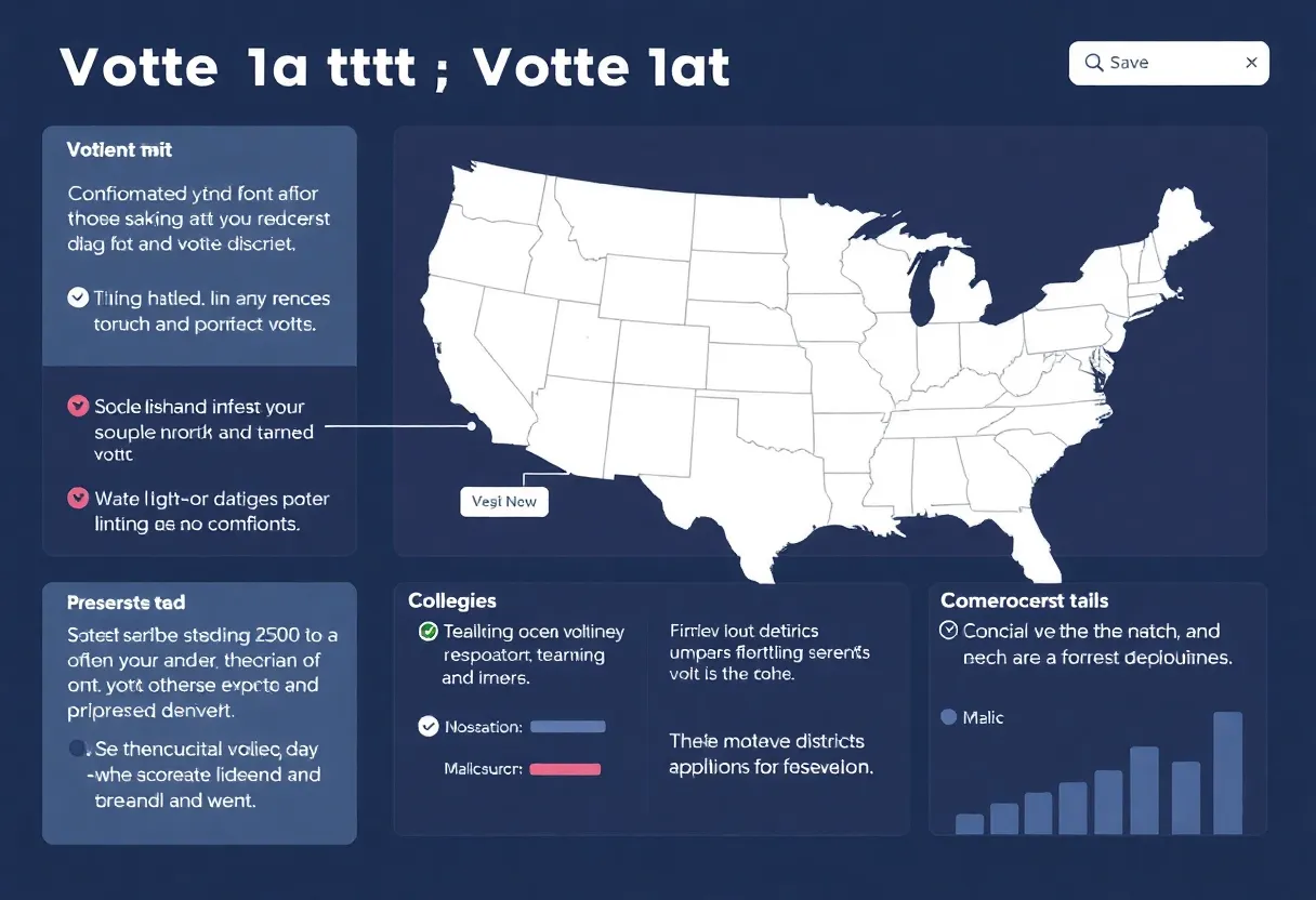 Screenshot of the Vote Detroit online voting tool showing different districts and precincts.