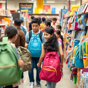 Families shopping for school supplies in Metro Detroit