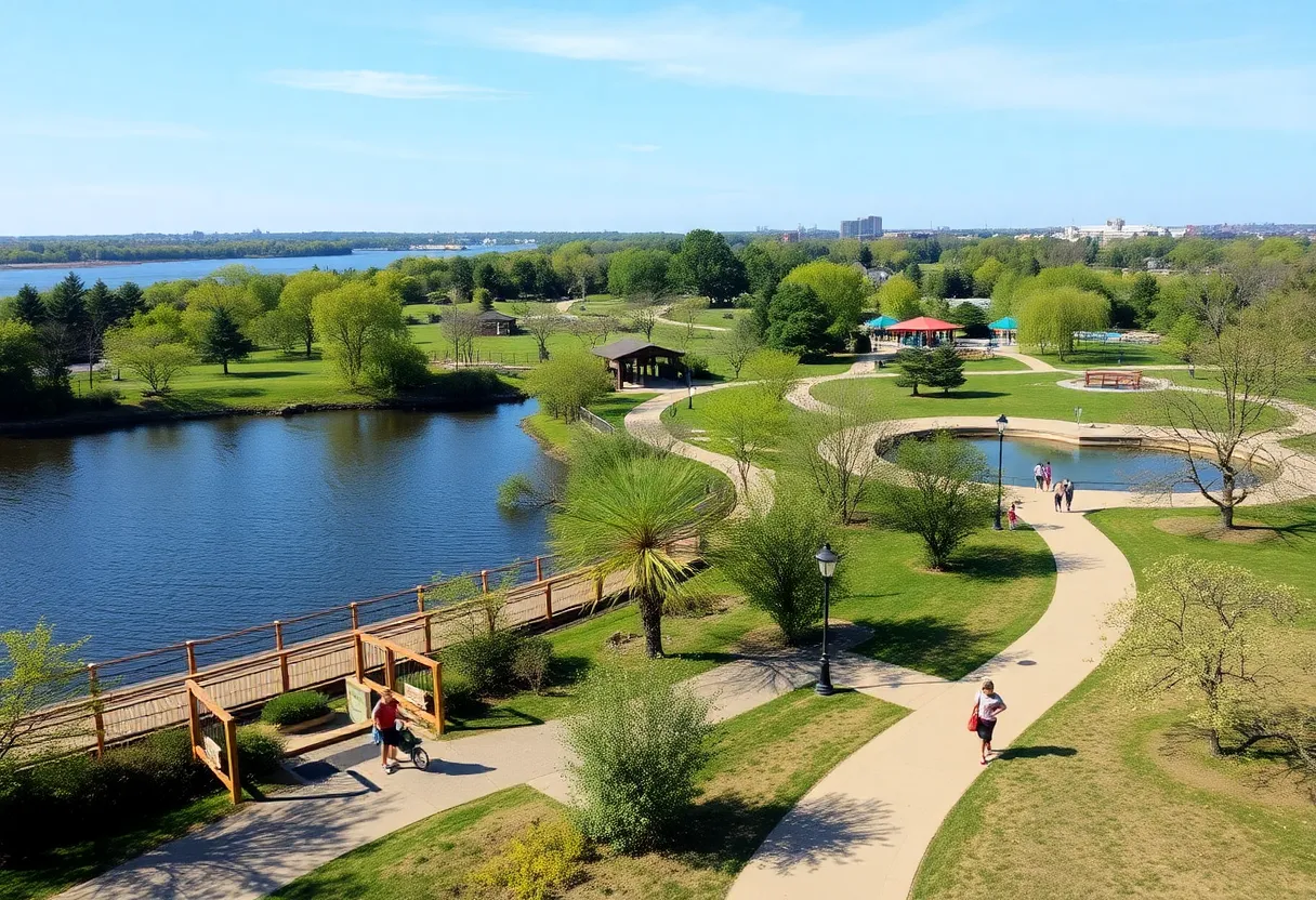 People enjoying activities at Belle Isle Park