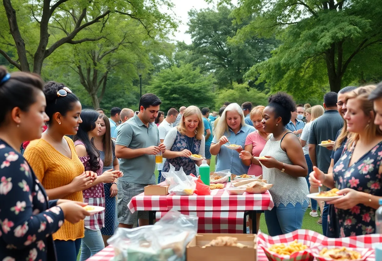 Chadsey High School alumni gathering at a picnic