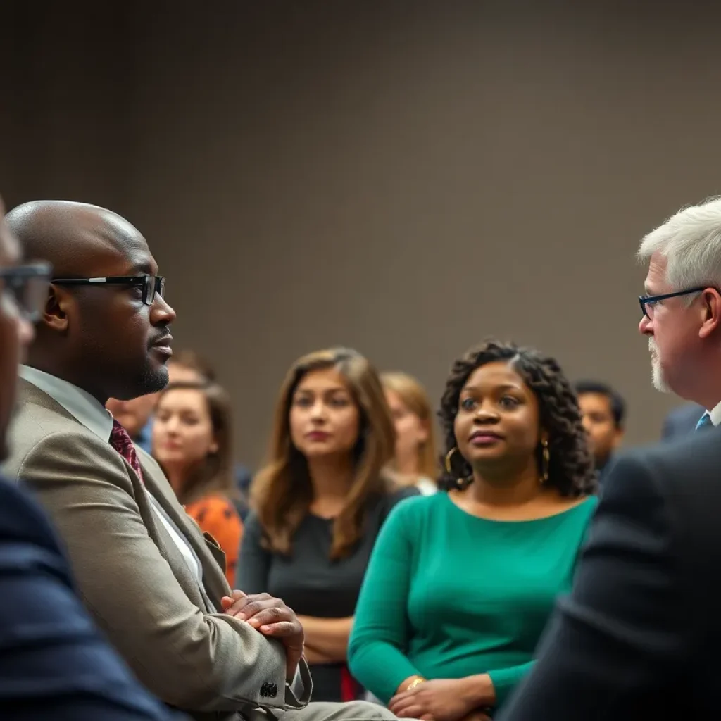 Candidates at the Detroit City Council forum discussing key community issues