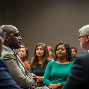 Candidates at the Detroit City Council forum discussing key community issues