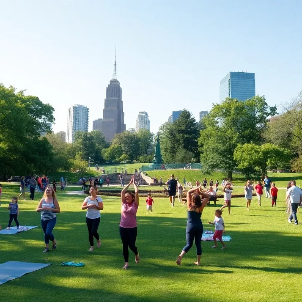 Families enjoying outdoor activities in Detroit parks
