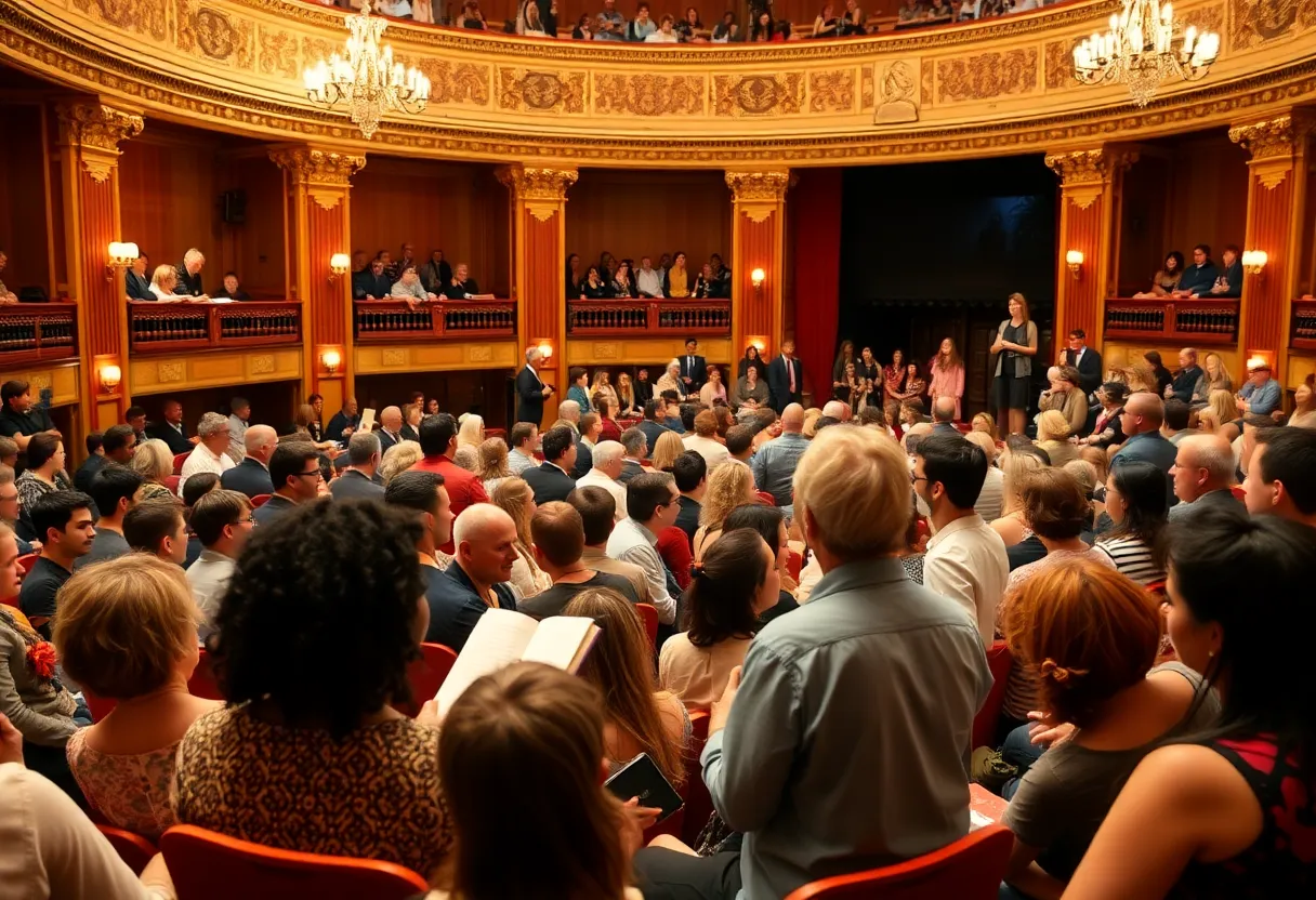 Audience at Detroit Story Fest enjoying storytelling performance