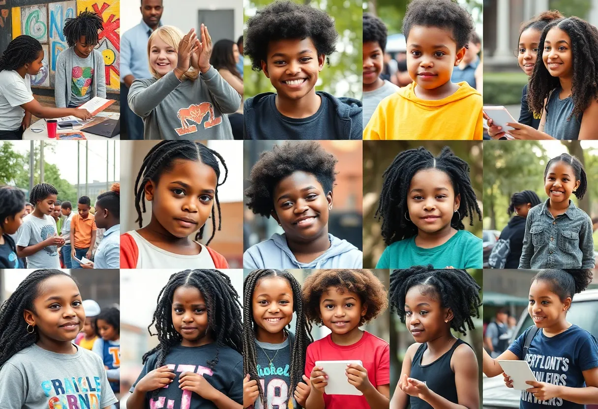 Youth participating in community empowerment programs in Detroit