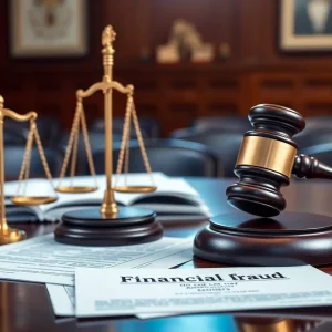 Courtroom scene symbolizing justice for investment fraud cases.
