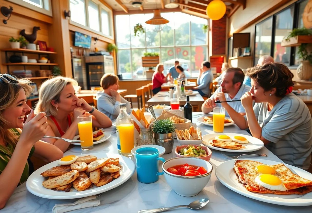Delicious breakfast offerings at The Jagged Fork restaurant