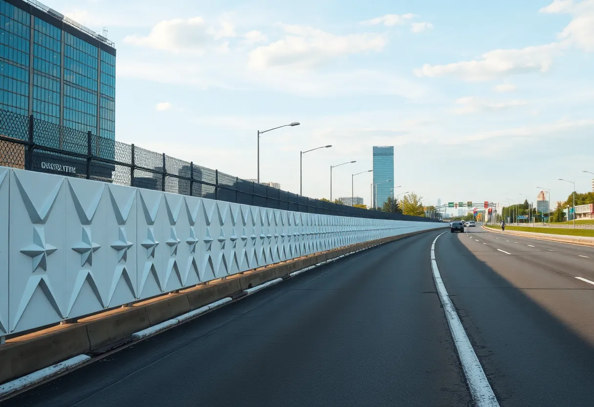 Barrier wall for Gordie Howe International Bridge