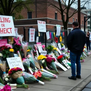 Community memorial for victims of gun violence in Detroit