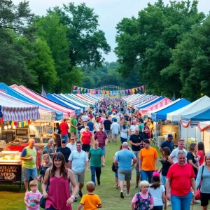 Families enjoying a colorful Labor Day festival in Metro Detroit
